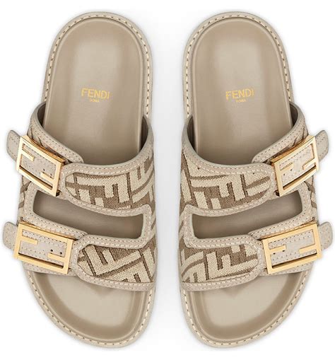 fendi sandalen damen|Fendi denim sandals.